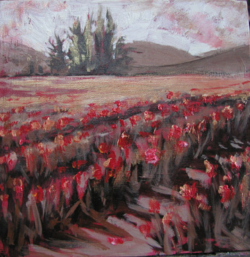 Quiet Red Tulips